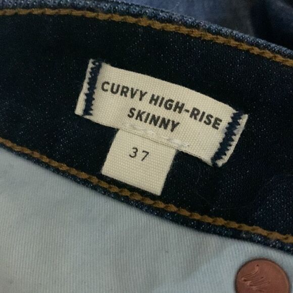 NWT Madewell Curvy High-Rise Skinny Jeans in Larkspur: TENCEL Denim Edition - Picture 8 of 11